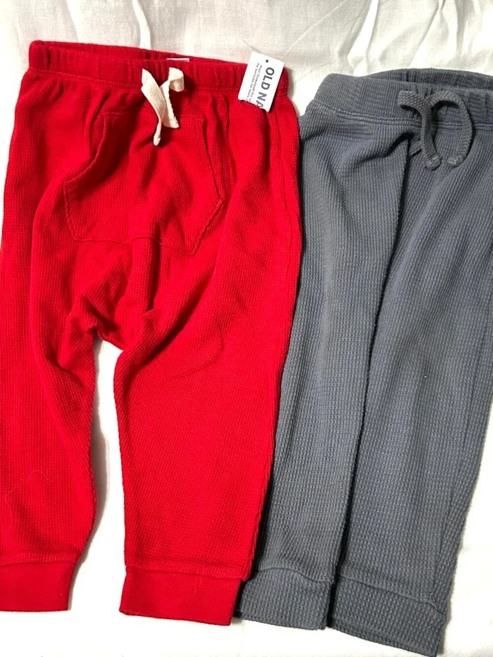 18 month Red and Gray Light-weight Jogger Sweatpants 2 pieces Brand New NWT
